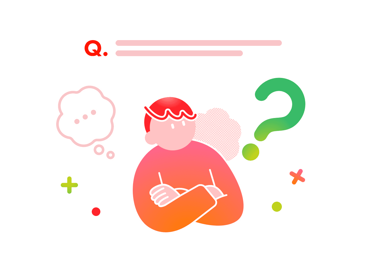 なぞなぞクイズのゲームイラスト